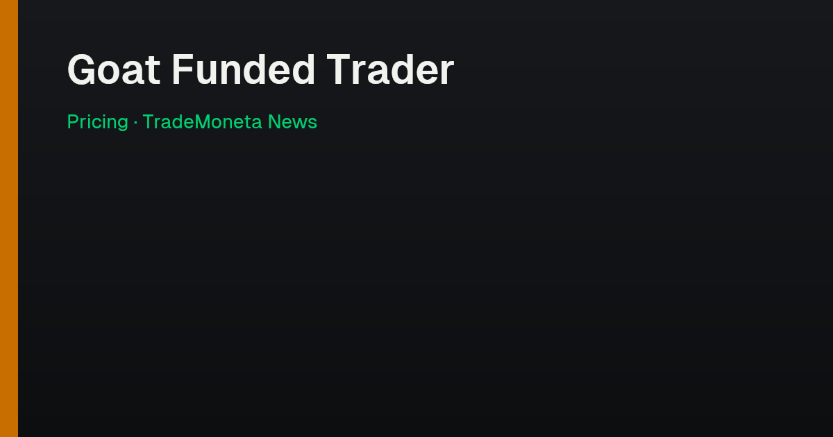 Goat Funded Trader — Pricing